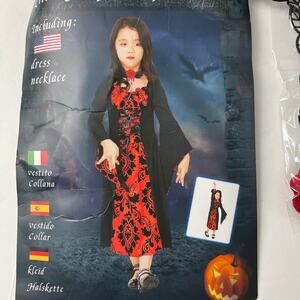 Vampire Girl Halloween Costume, NEW, Size 140 (8-10)